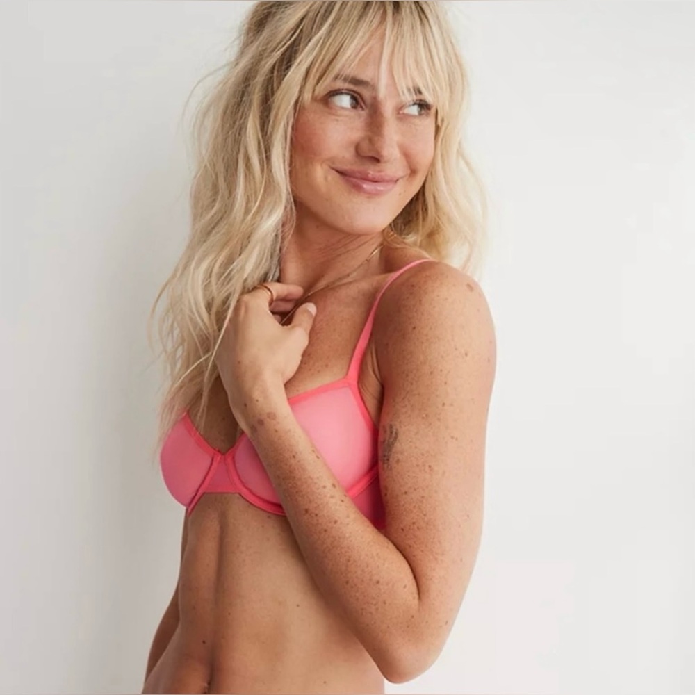 SMOOTHEZ by Arie Mesh Unlined Bra | Hot Pink | Multiple Sizes - NWT